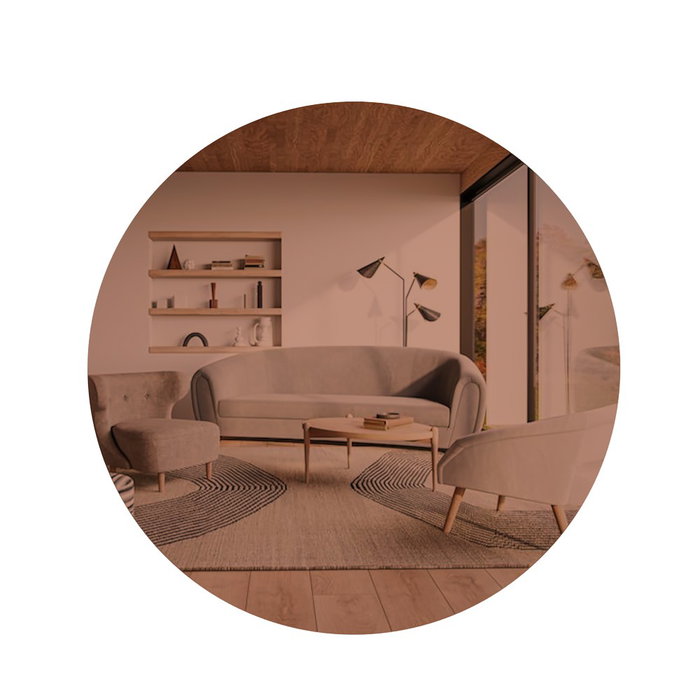 Hanah Home Espejo ecológico Flotal-E Bronce y Oro